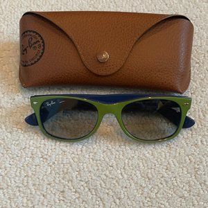 Ray-Ban New Wayfarer Custom Green / Blue Sunglass